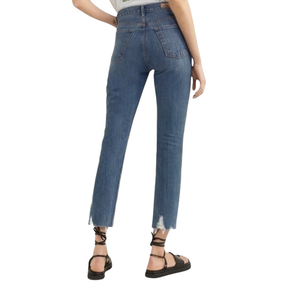 GRLFRND Karolina high rise skinny cropped jeans in Forget Me Never Size 28 NEW - Picture 5 of 10